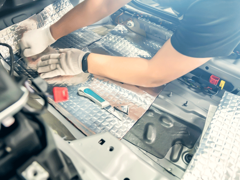 Where Are Sound-Damping Sheets Most Effective